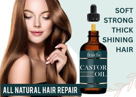 Live Fraiche Cold Pressed Organic Castor Oil applied to lashes