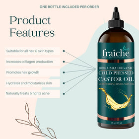 Live Fraiche Organic Castor Oil application on eyelashes