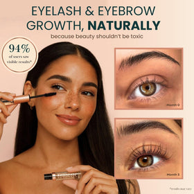 Live Fraiche Organic Castor Oil Eyelash Growth Serum dual-ended applicator