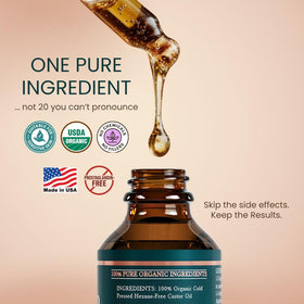Live Fraiche Organic Castor Oil Eyelash Growth Serum packaging