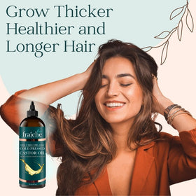 Live Fraiche Organic Castor Oil with ingredients list