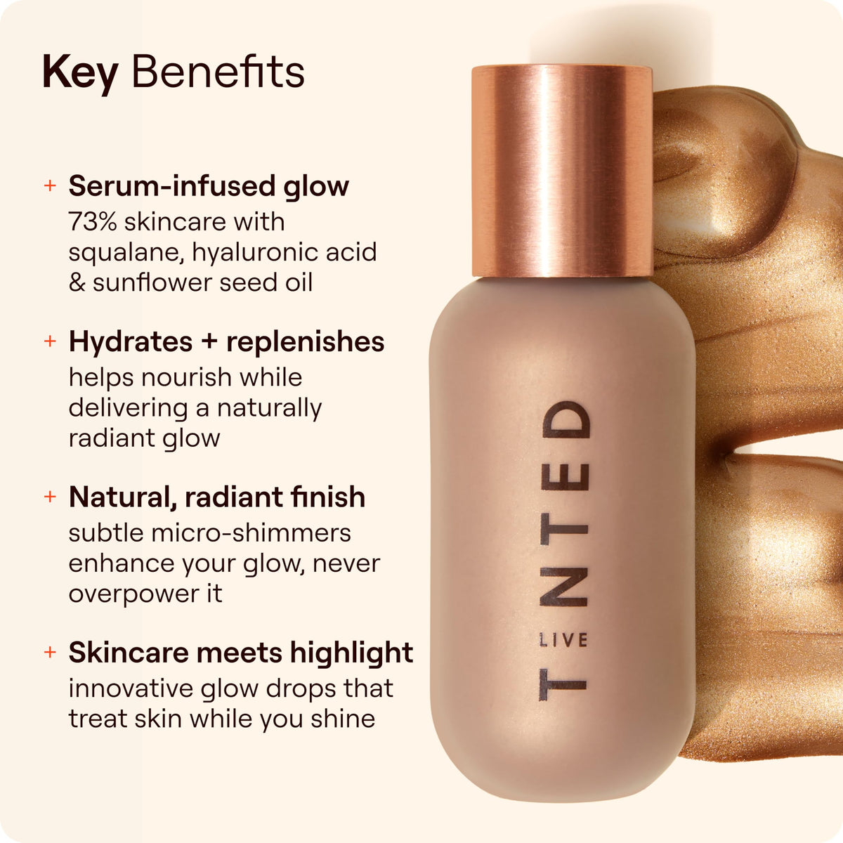 Live Tinted Hueglow Mini Liquid Highlighter Drops Serum with dropper
