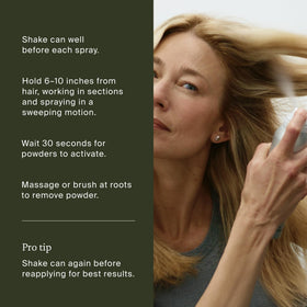 Living Proof Dry Shampoo Advanced Clean 5.5 oz on bathroom shelf