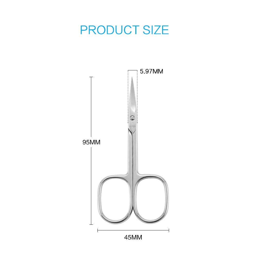 LIVINGO Nail Scissors curved tip design for precision cutting