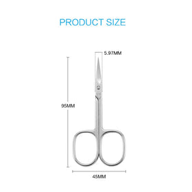 LIVINGO Nail Scissors curved tip design for precision cutting
