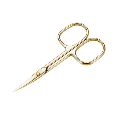 LIVINGO Nail Scissors with curved stainless steel blades front view