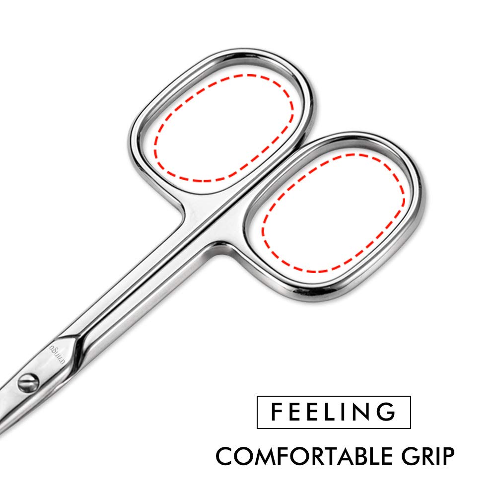 LIVINGO Nail Scissors with ergonomic grip for comfortable handling