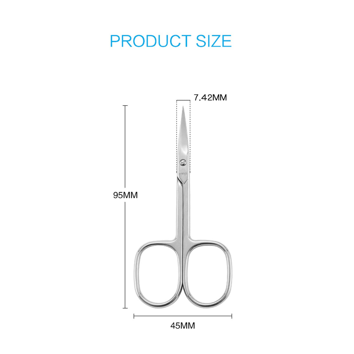 LIVINGO Premium Nail Scissors curved tip for precise cutting