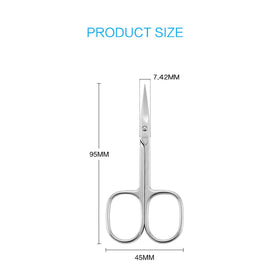LIVINGO Premium Nail Scissors curved tip for precise cutting