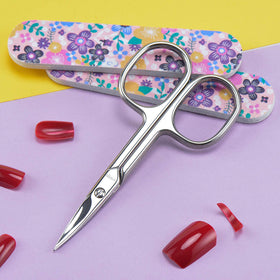 LIVINGO Premium Nail Scissors displayed on a clean surface
