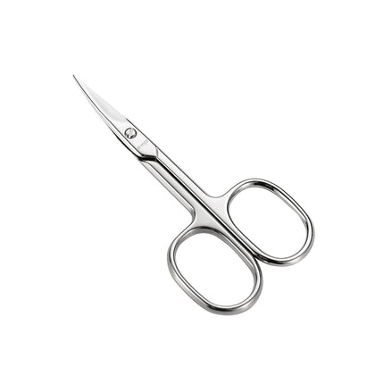 LIVINGO Premium Nail Scissors stainless steel curved design front view