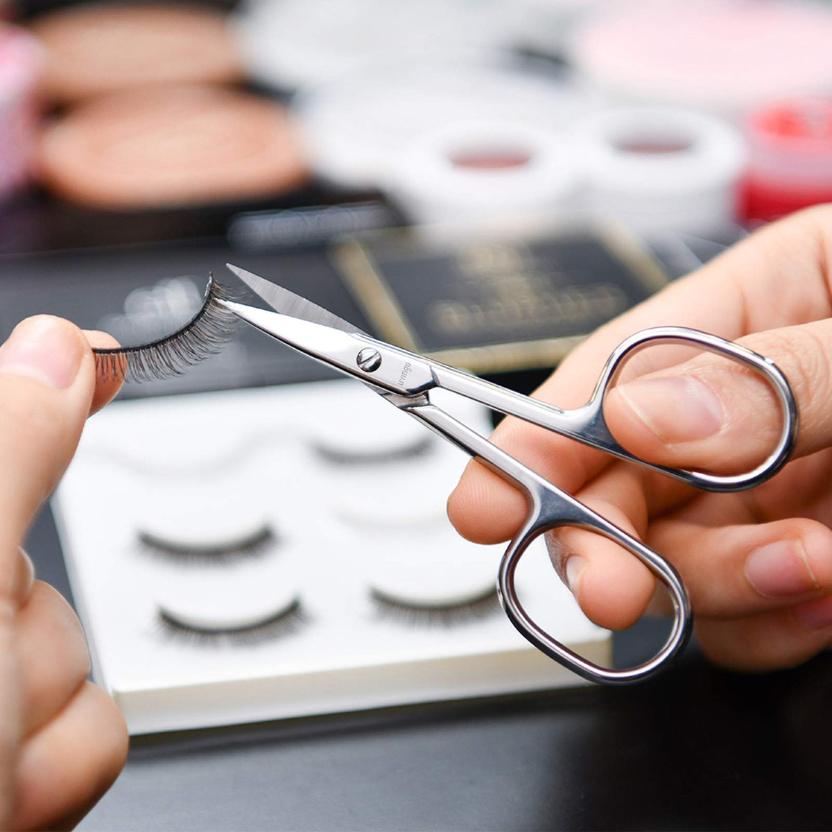 LIVINGO Premium Nail Scissors used for eyebrow grooming