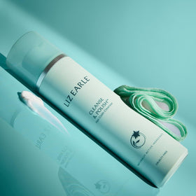 Liz Earle Pure Muslin Cloths in use during a skincare routine