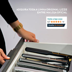 Lizze Extreme Professional Slim Titanium Straightener in use on hair