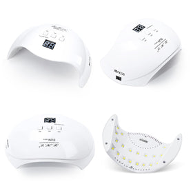 LKE Nail Lamp side view showing smart sensor