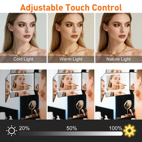 LMZNXCZ 5 Way Hair Cutting Mirror in use for self-haircut
