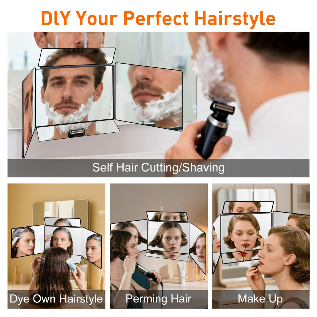 LMZNXCZ 5 Way Mirror folded for travel