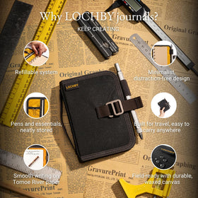 LOCHBY Field Binder A7 in use at a desk