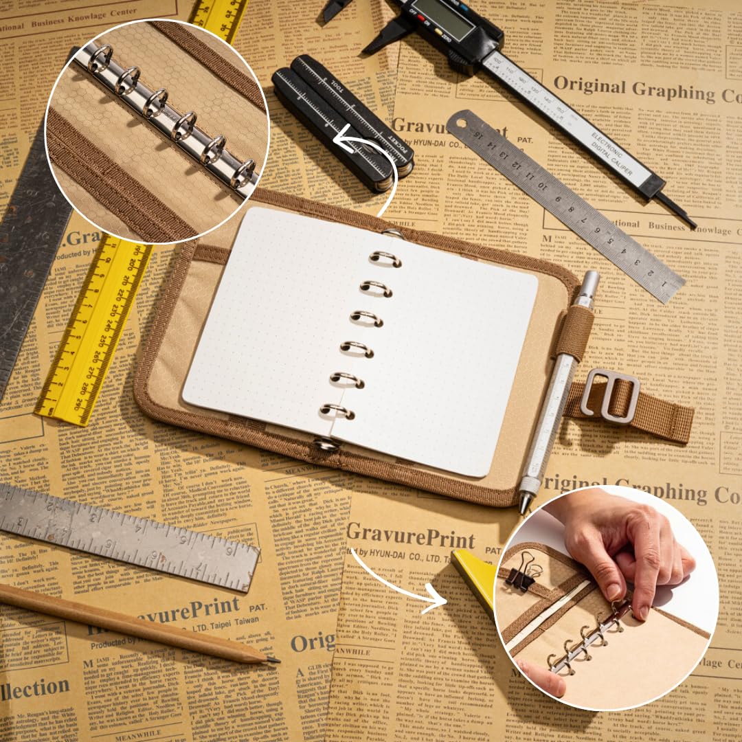 LOCHBY Field Binder A7 showing refill-friendly design with A7 inserts
