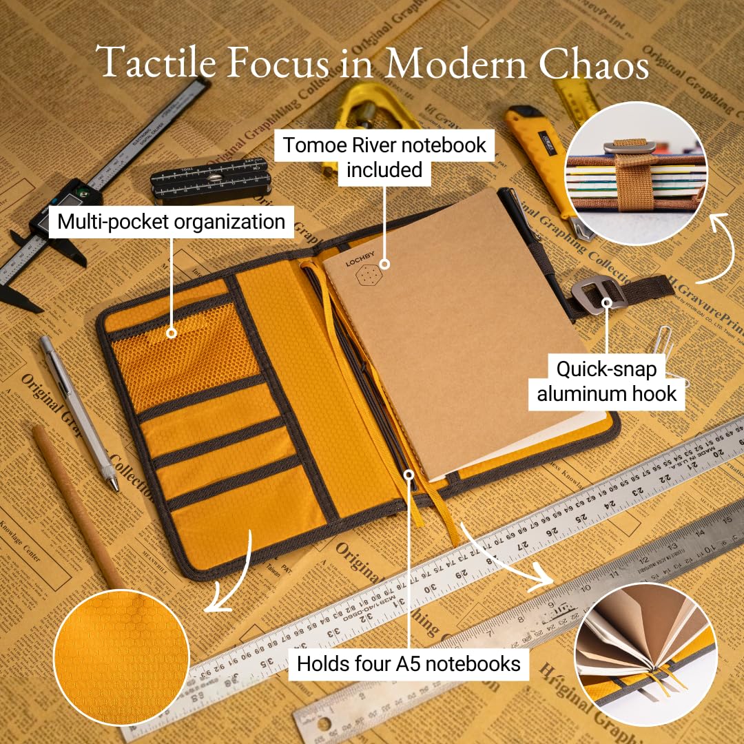 LOCHBY Field Journal with Tomoe River notebook open