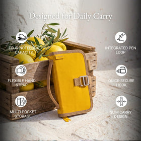 LOCHBY Mini Field Journal in a travel bag