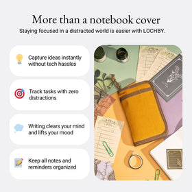 LOCHBY Pocket Journal with a coffee cup on a table