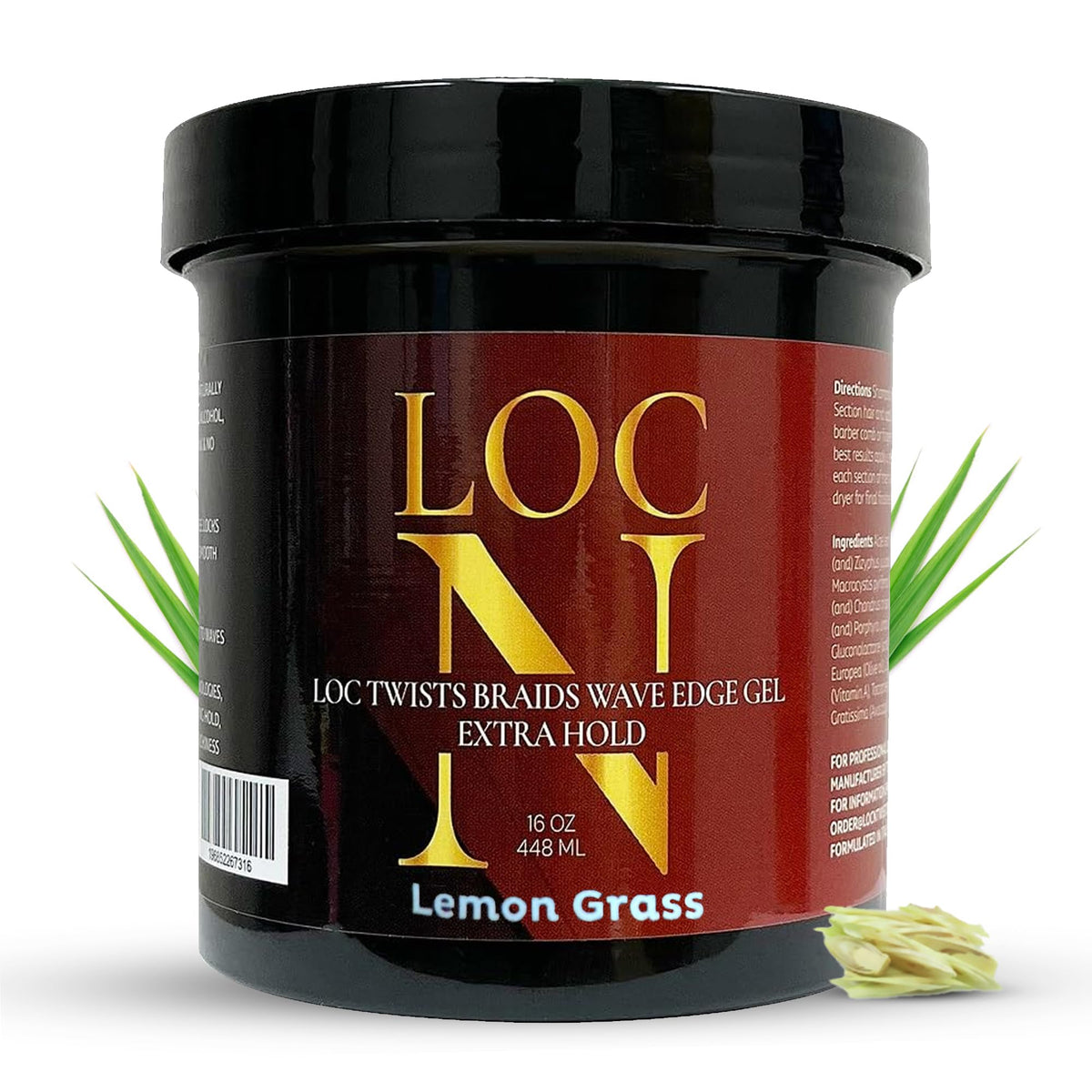 LOCN Hair Gel 549g side view showing texture