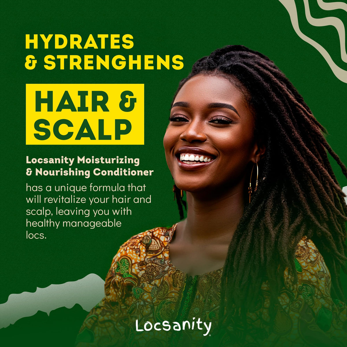 Locsanity Conditioner in a bathroom setting