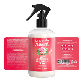 Locsanity Rosewater Peppermint Gentle Cleansing Shampoo bottle