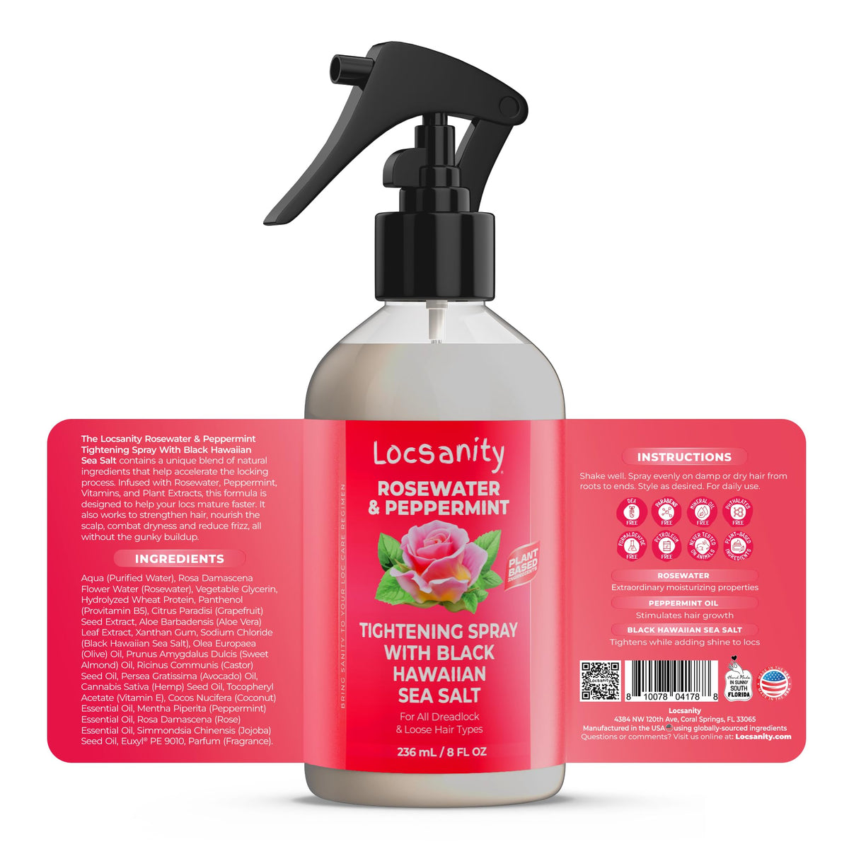 Locsanity Rosewater Peppermint Nourishing Conditioner packaging