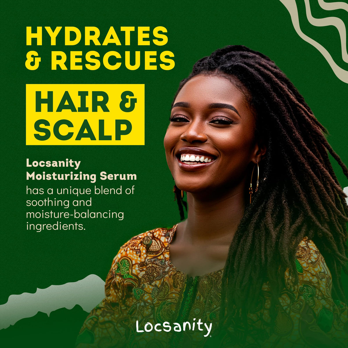 Locsanity Rosewater Peppermint Serum in a lifestyle setting