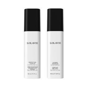 LolaVie Jen's Glossy Perfection Set including Glossing Detangler and Leave-In Conditioner