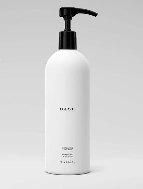 LolaVie Restorative Shampoo 24 Oz front view with label details