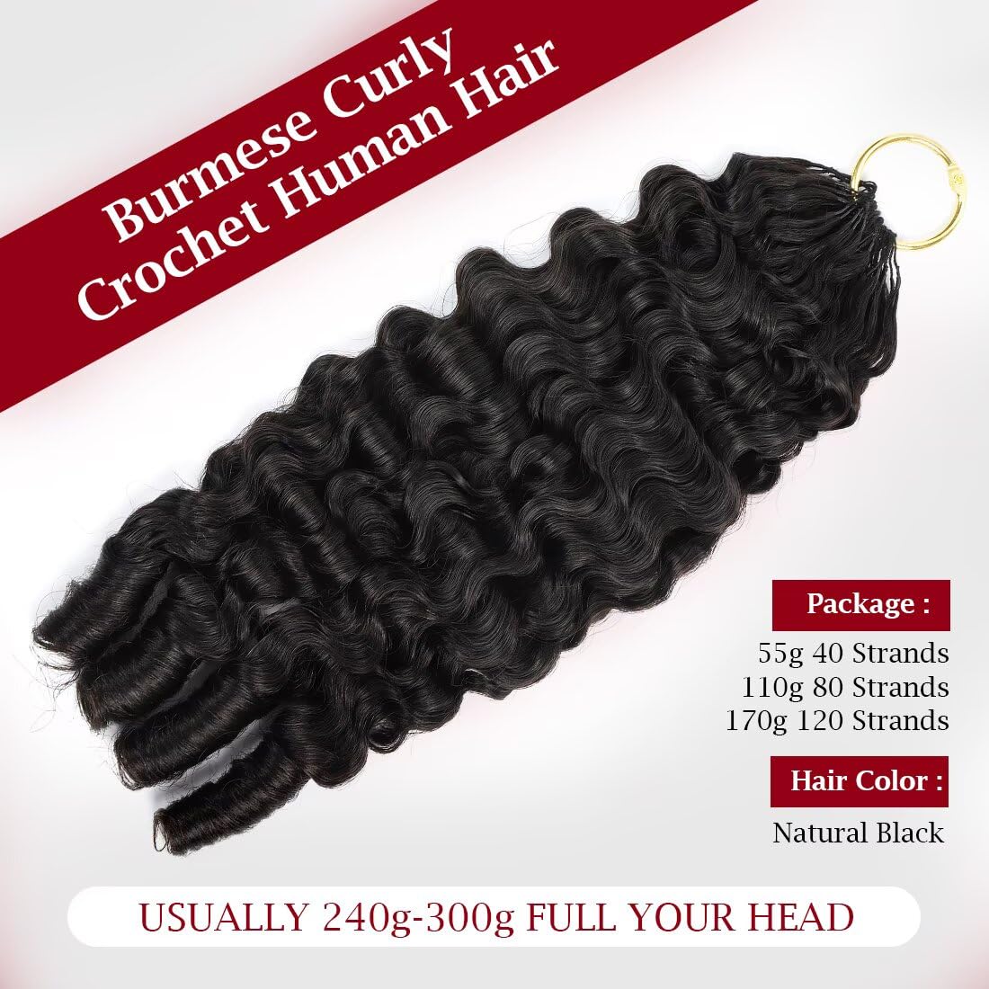 LOLLY HAIR Miracle Invisible Knots Crochet Hair 14 Inch in a hairstyle