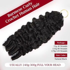 LOLLY HAIR Miracle Invisible Knots Crochet Hair 14 Inch in a hairstyle