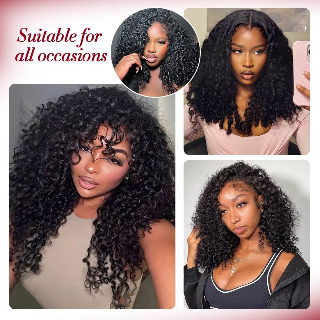 LOLLY HAIR Miracle Invisible Knots Crochet Hair 14 Inch in natural black colour
