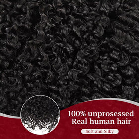 LOLly HAIR Miracle Invisible Knots Crochet Hair 14 Inch natural black colour