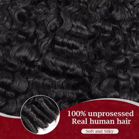 LOLLY HAIR Miracle Invisible Knots Crochet Hair 14 Inch side view