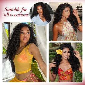 LOLly HAIR Miracle Invisible Knots Crochet Hair displayed on a table