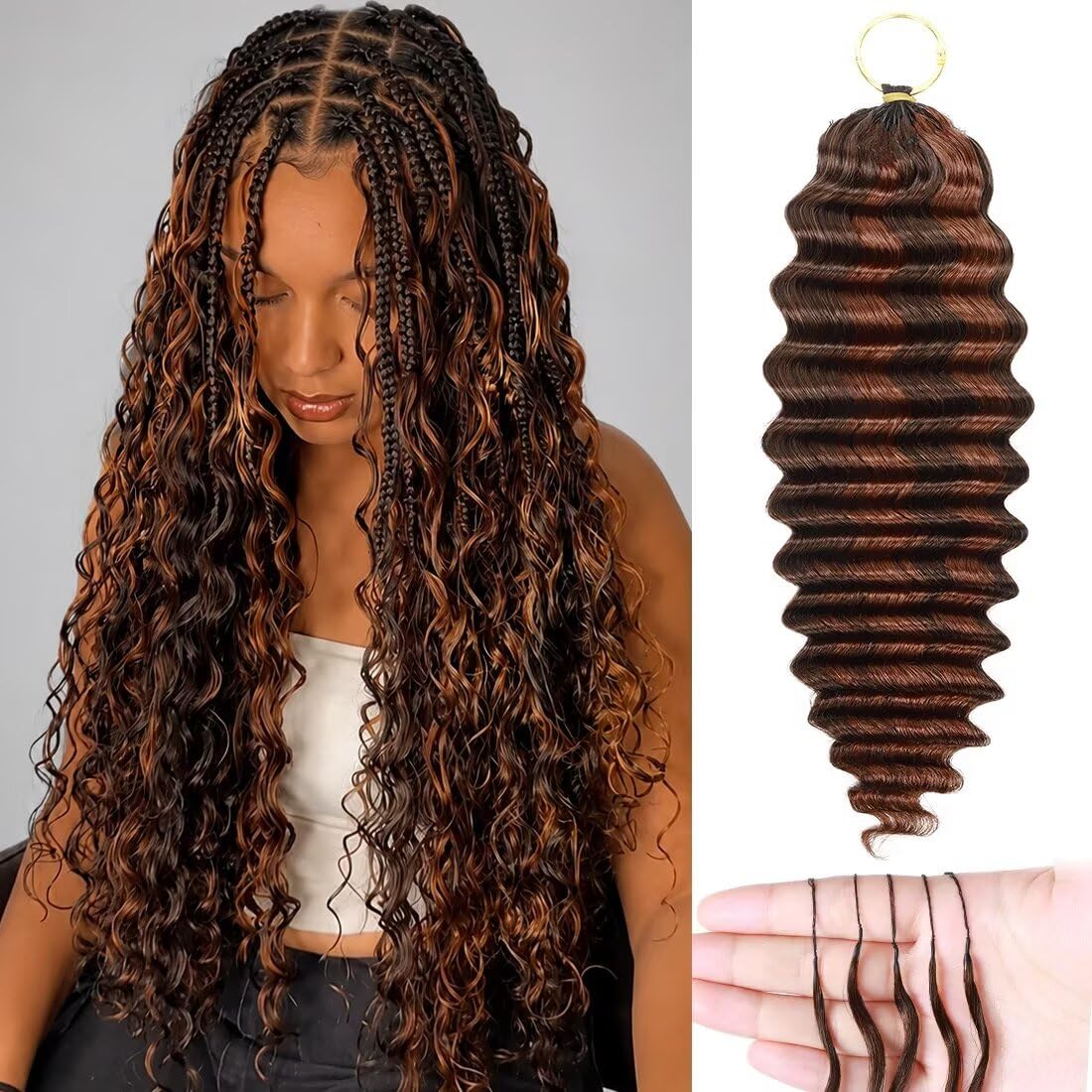 LOLLY HAIR Miracle Invisible Knots Crochet Hair front view