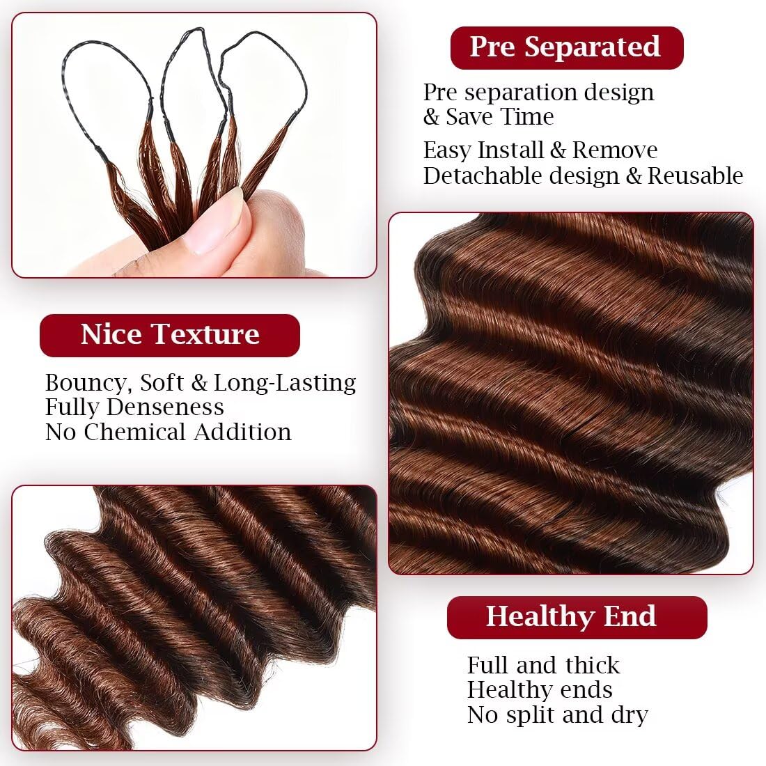 LOLLY HAIR Miracle Invisible Knots Crochet Hair packaging