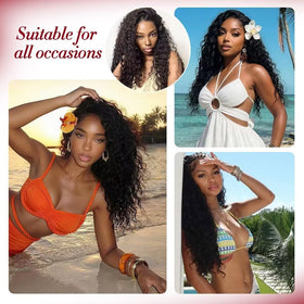 LOLLY HAIR Miracle Invisible Knots Crochet Hair showing curl pattern