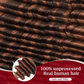 LOLLY HAIR Miracle Invisible Knots Crochet Hair styled on mannequin