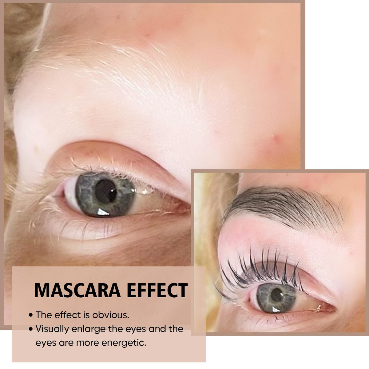 Lomansa Lash Color Kit showing application process