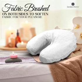 LONDON LINENS cotton flannel covers in a professional salon setting