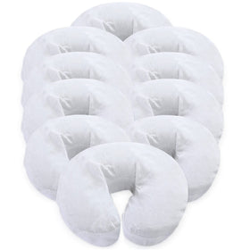 LONDON LINENS pack of 10 white cotton flannel massage table covers