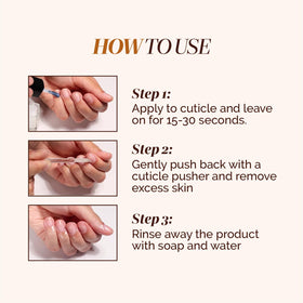 LONDONTOWN Fresh Glow Cuticle Remover application on nails