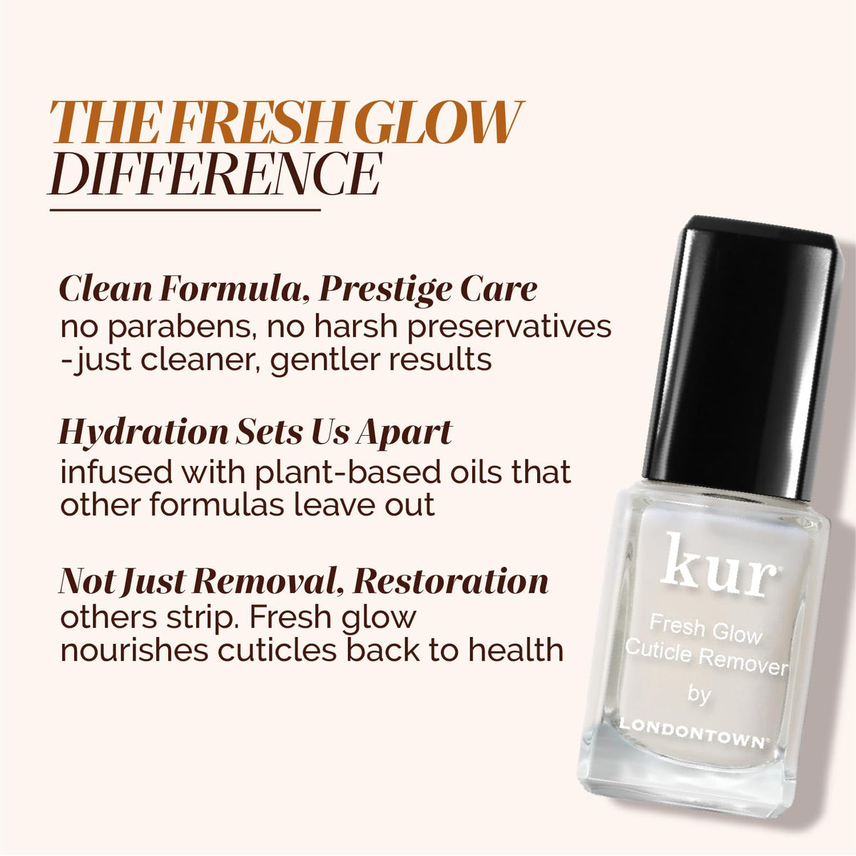 LONDONTOWN Fresh Glow Cuticle Remover lifestyle scene