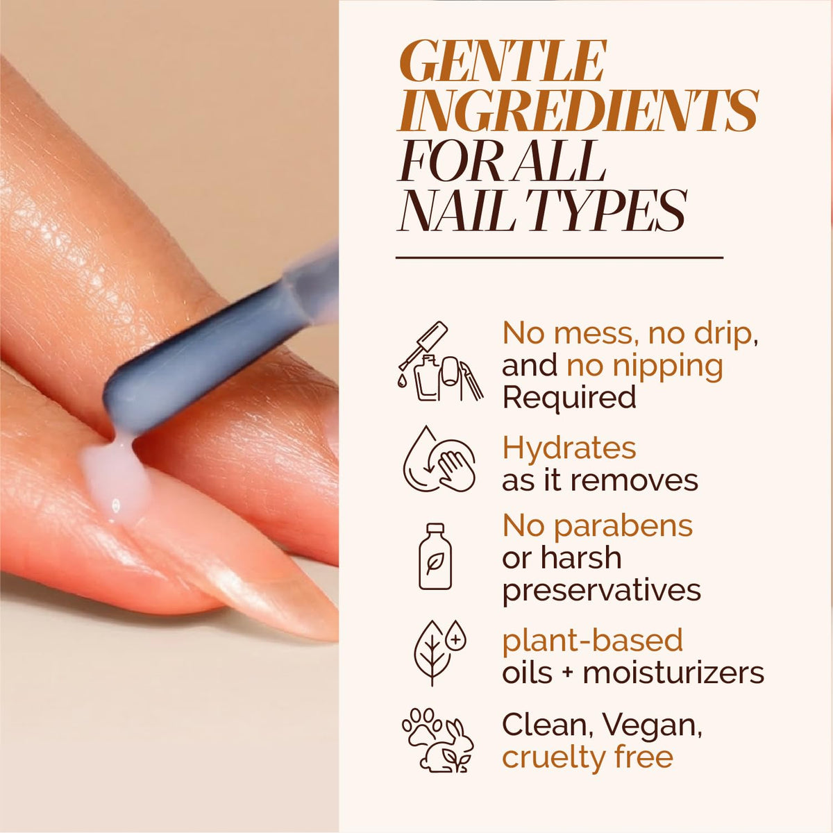 LONDONTOWN Fresh Glow Cuticle Remover texture close-up