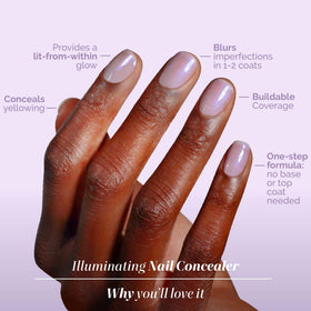 LONDONTOWN Illuminating Nail Concealer Lavender pro-contour brush